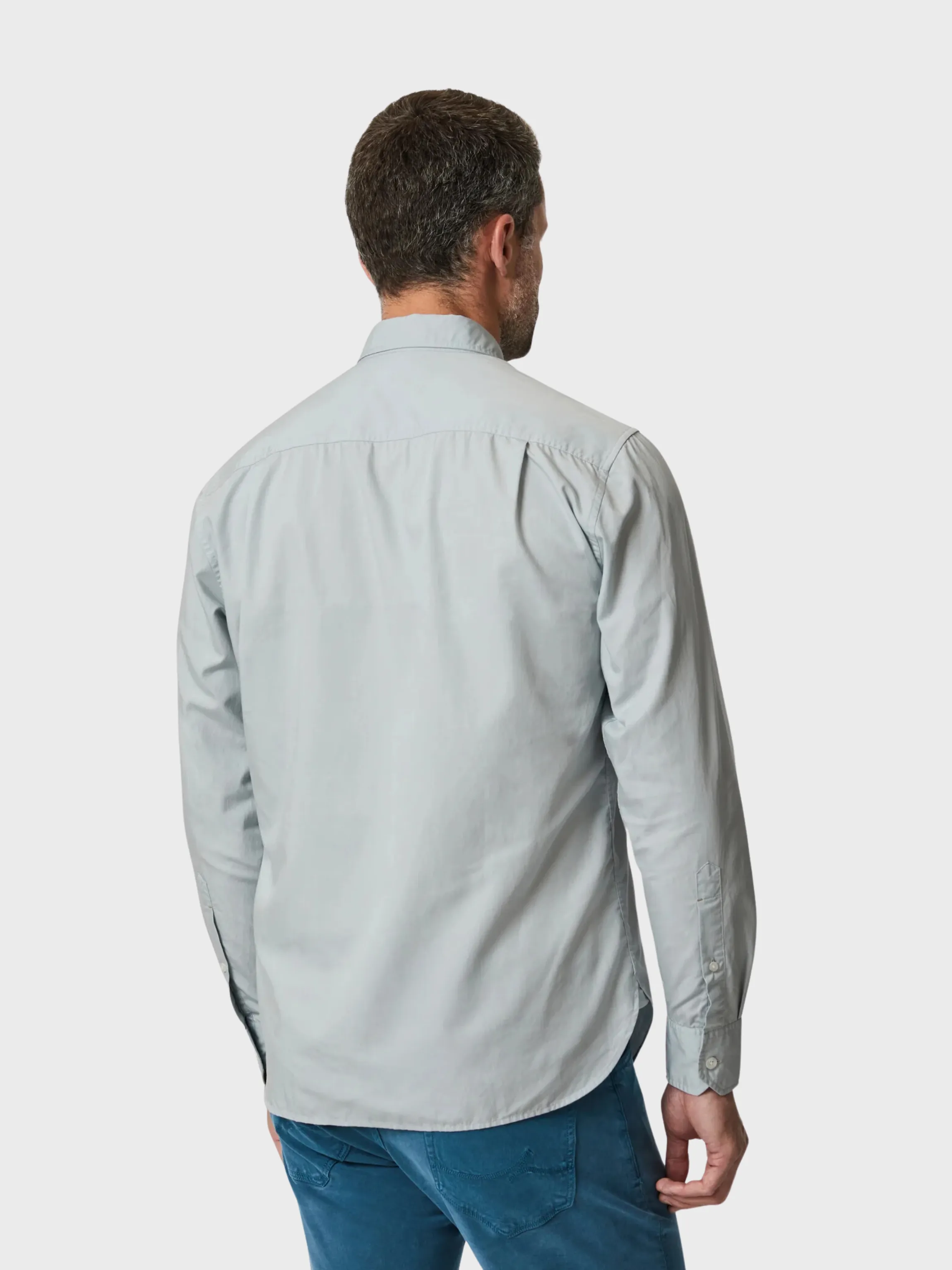 34 Heritage Luxe Twill Shirt Pearl Blue