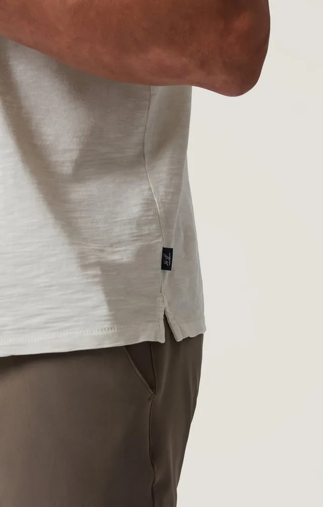 34 Heritage Slub Short Sleeve Henley Tee - Ivory