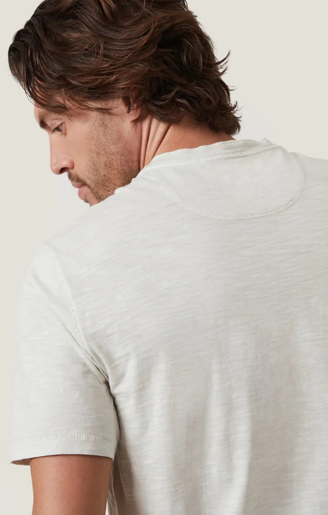 34 Heritage Slub Short Sleeve Henley Tee - Ivory