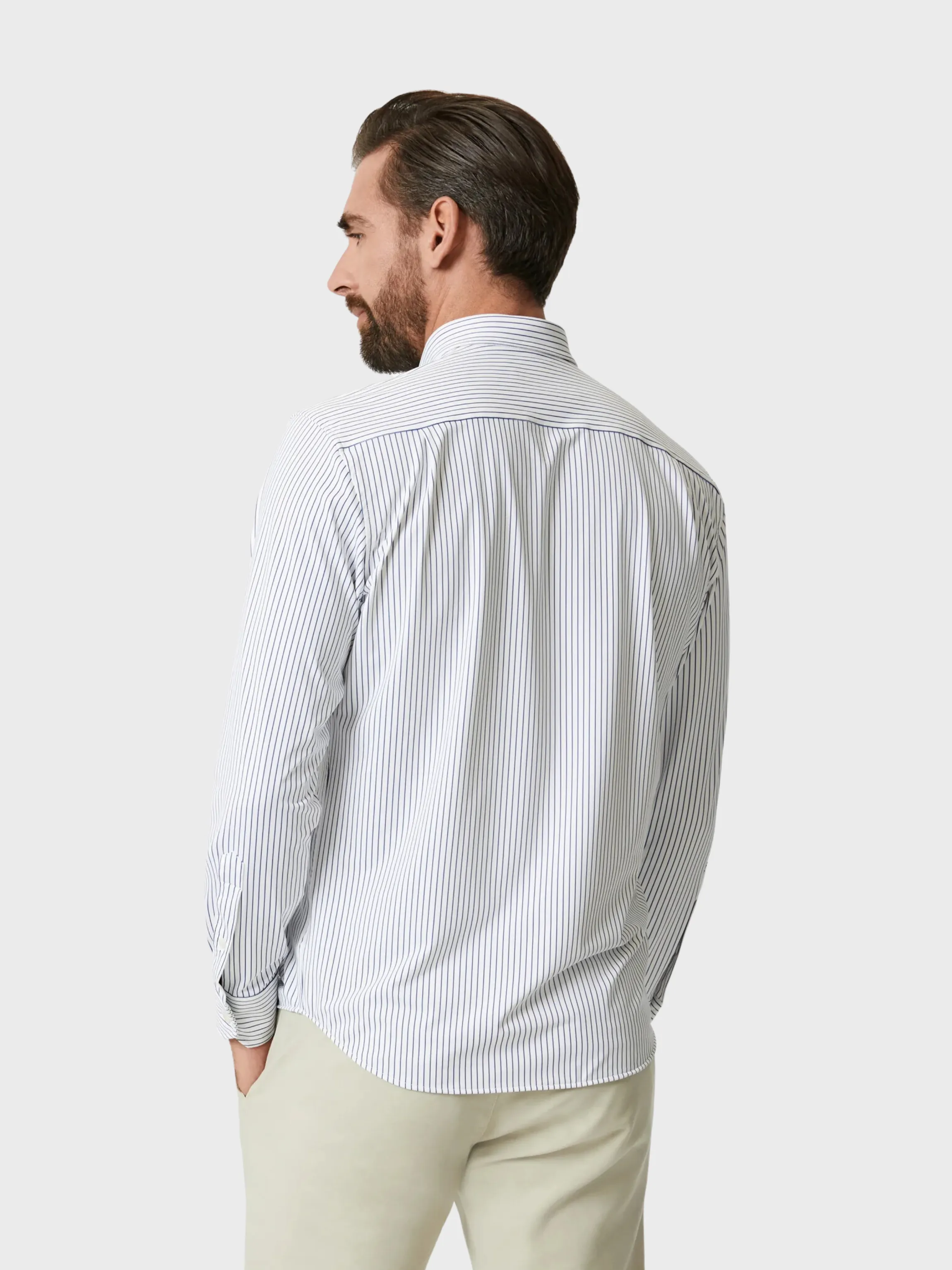 34 Heritage Stripe Shirt White