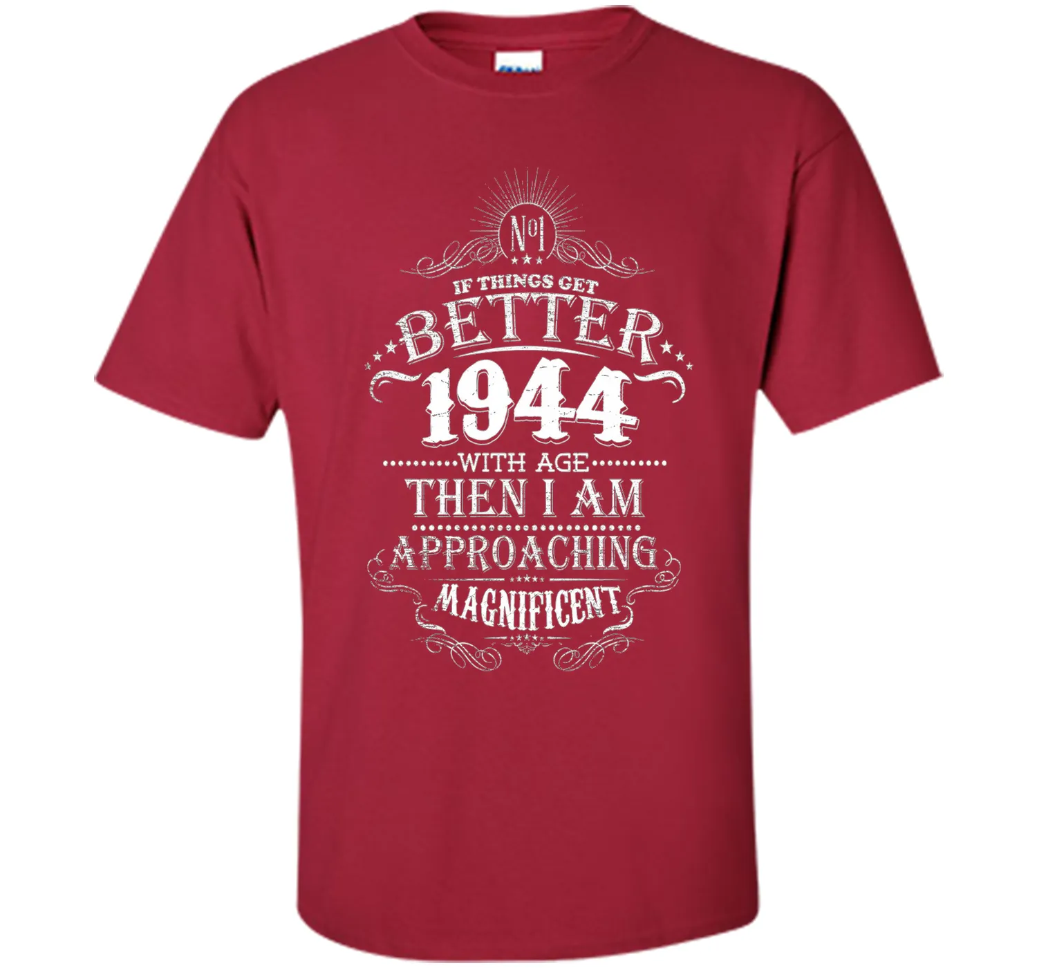 72th Birthday 1945 Vintage Awesome T-Shirt Gift 72 Years Old