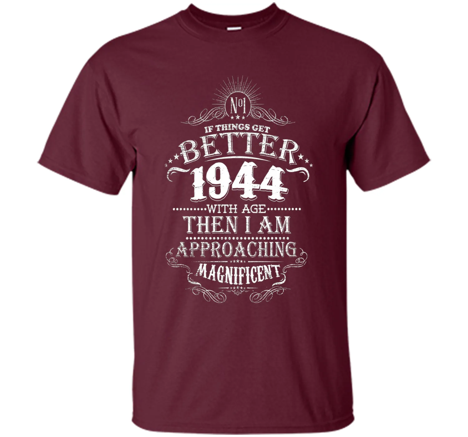 72th Birthday 1945 Vintage Awesome T-Shirt Gift 72 Years Old