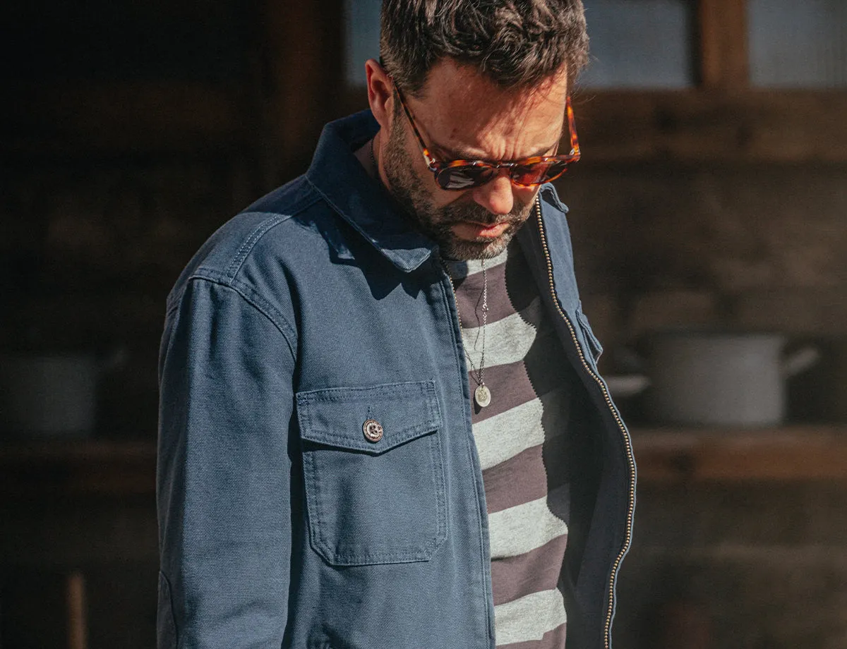 &SONS Papillon T-Shirt Grey Stripe