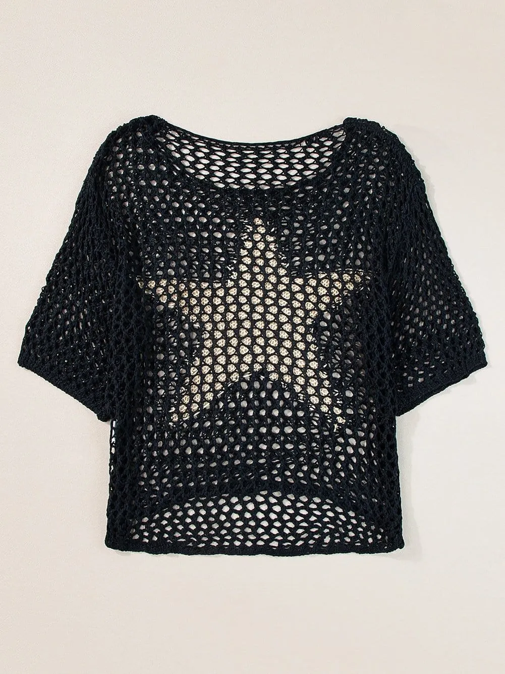 Appealing Crochet Knit Top with Star