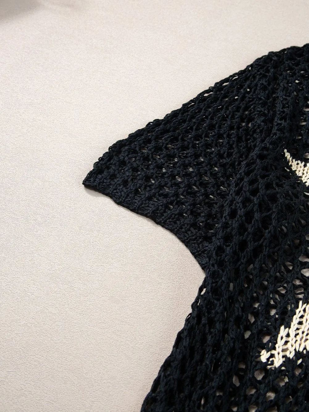 Appealing Crochet Knit Top with Star