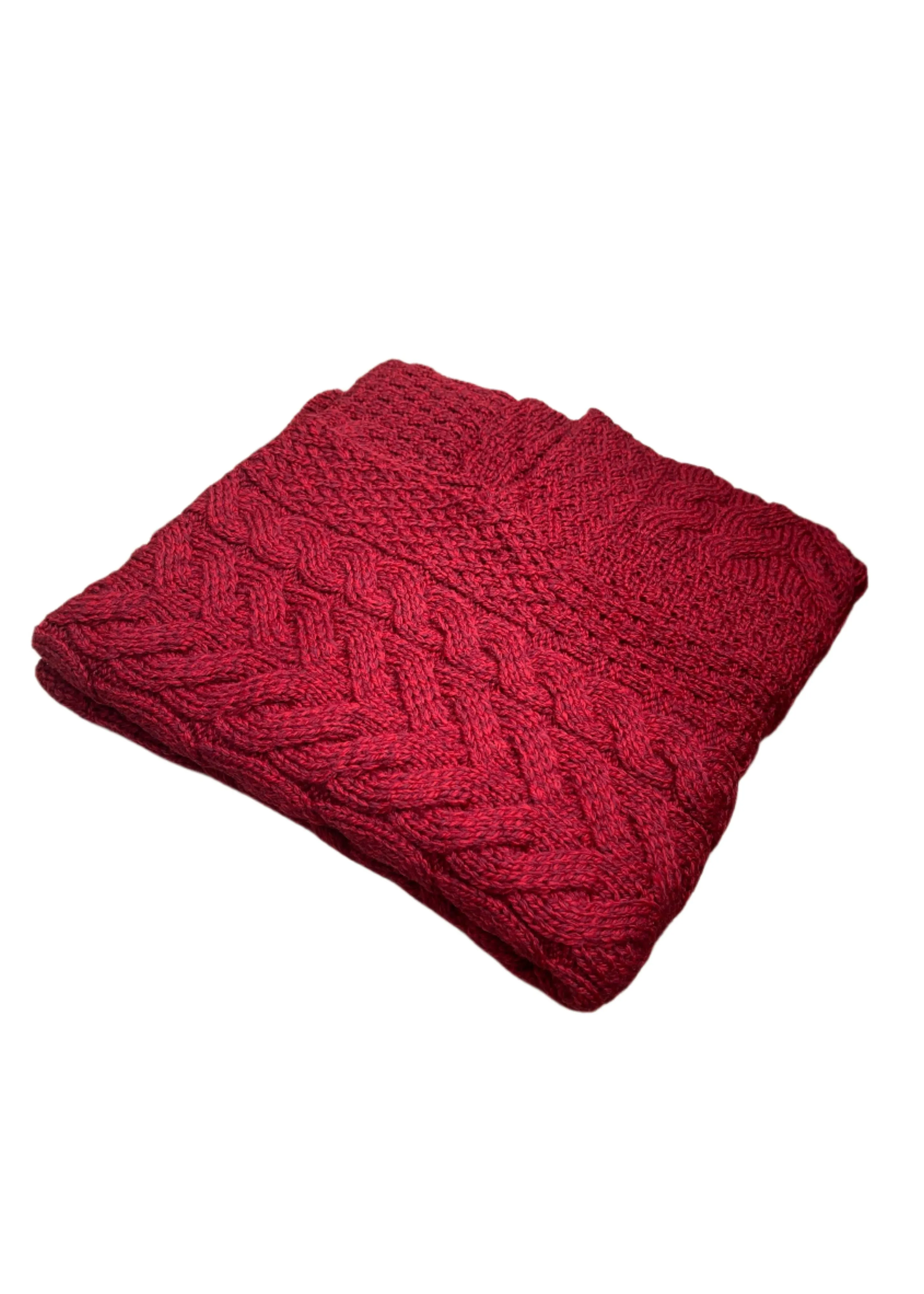 Aran Super Soft Poncho | Rua Red