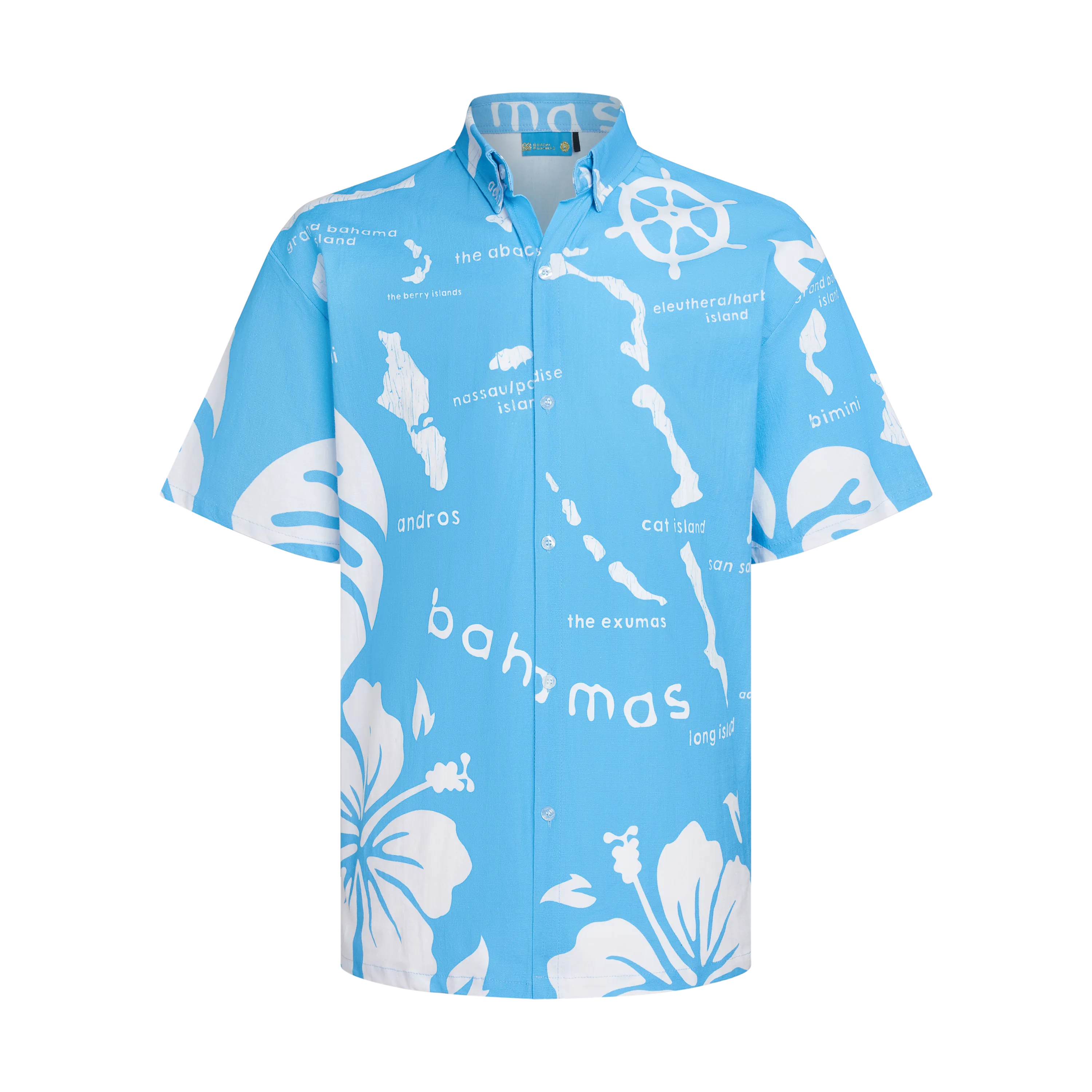 ARCHIPELAGO LINEN SHIRT-AQUA