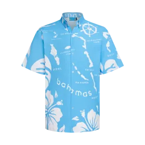 ARCHIPELAGO LINEN SHIRT-AQUA