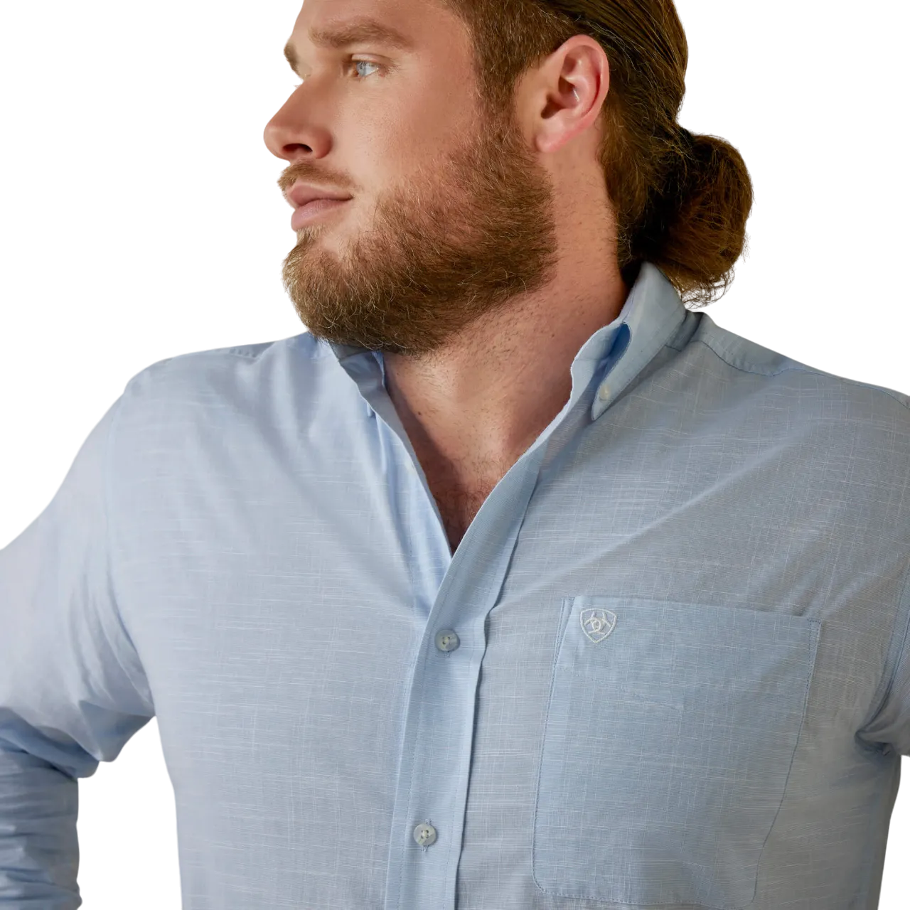 Ariat Men's Solid Slub Classic Fit Shirt
