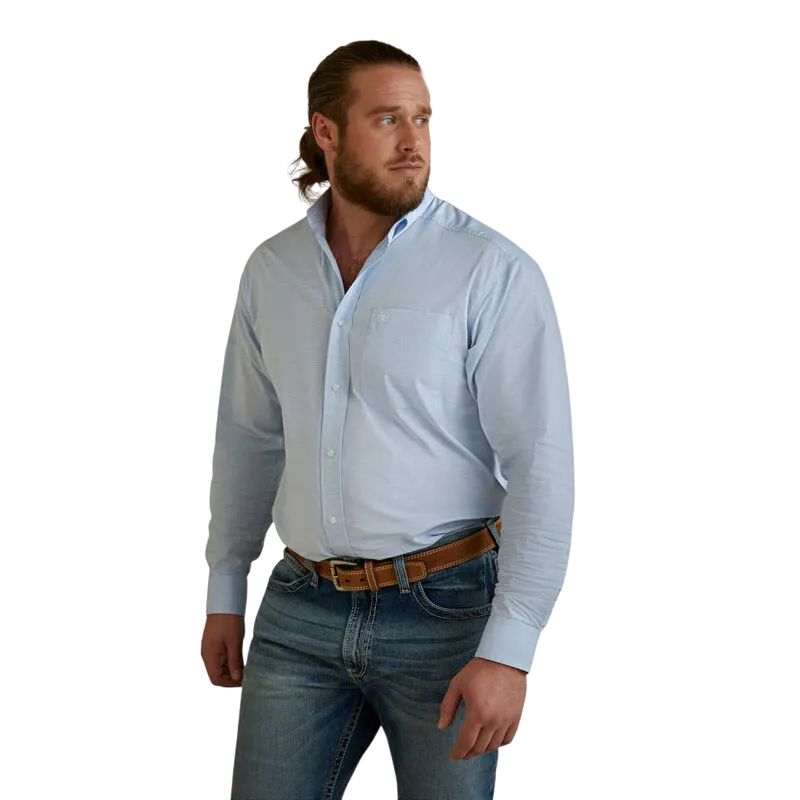 Ariat Men's Solid Slub Classic Fit Shirt