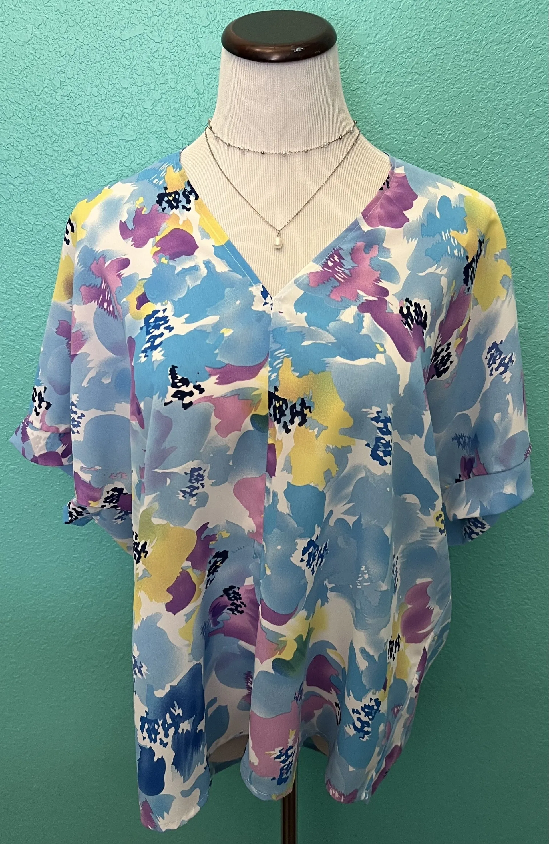 Baby Blue Tunic Top