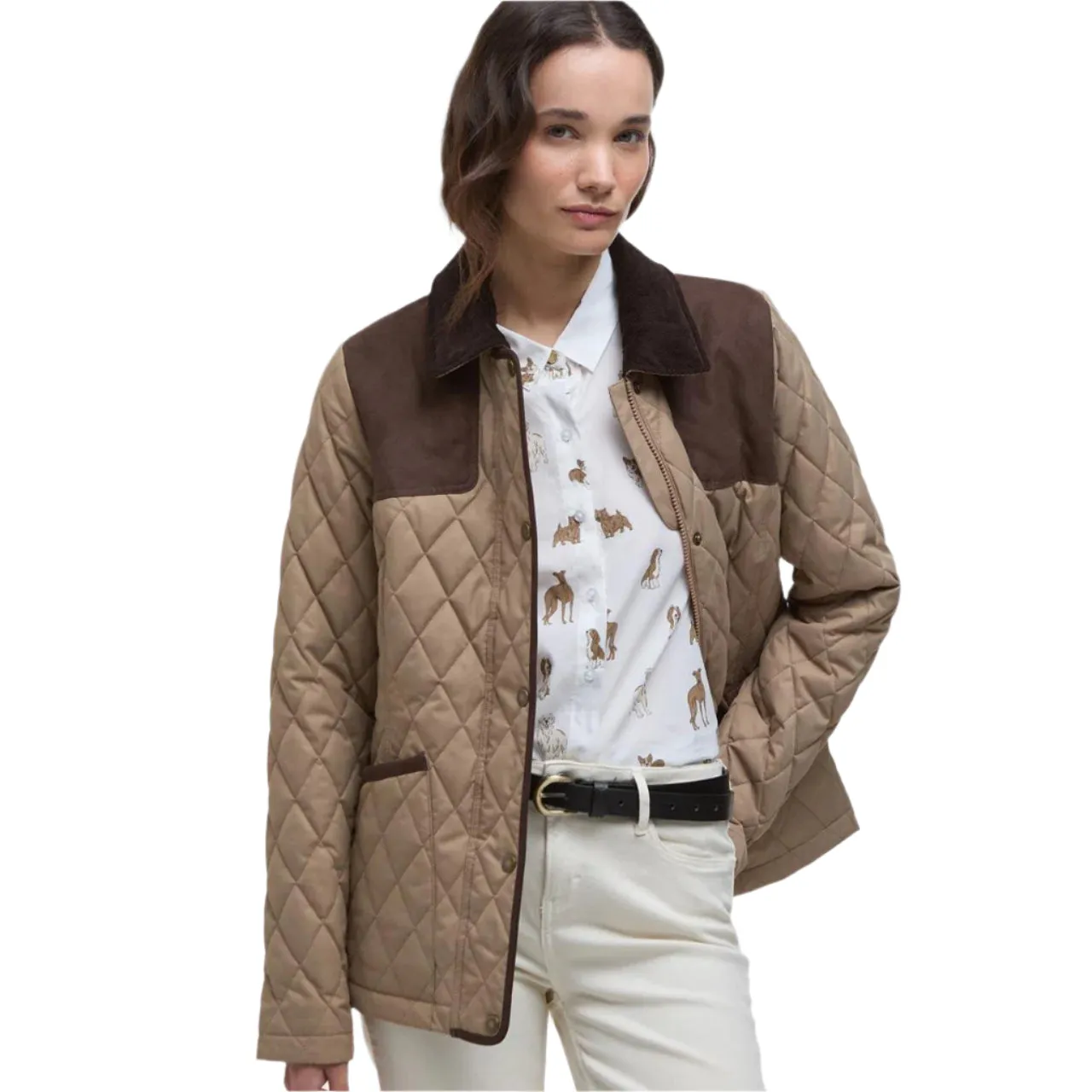 Barbour Keeper Wear Quilt - Military Brown