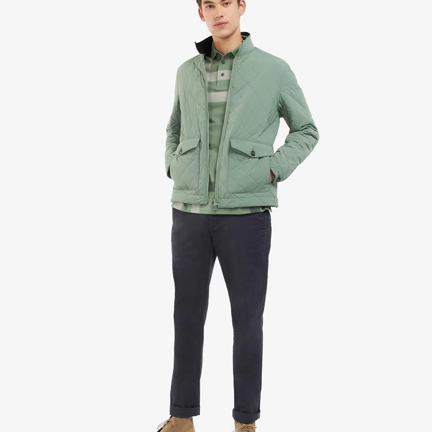 Barbour Rydal Quilt Agave Green