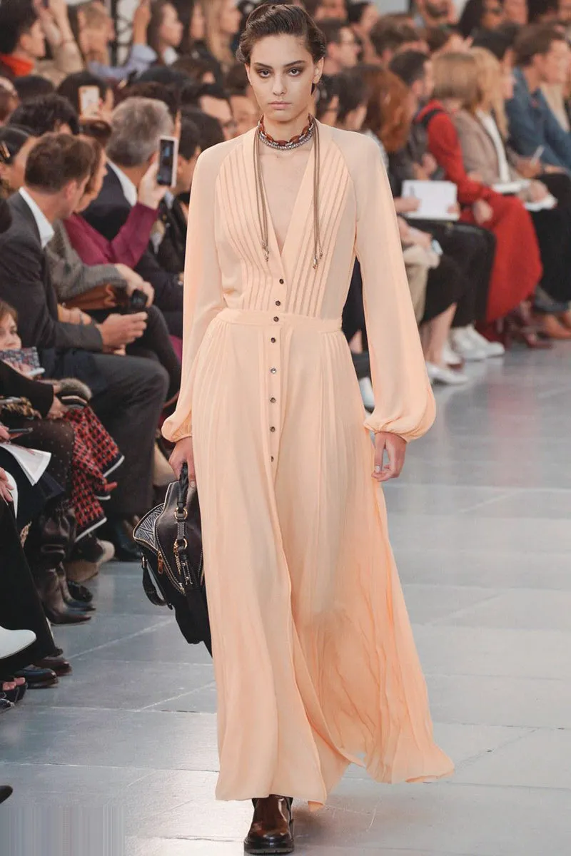 BBL DESIGN BUTTON THROUGH MAXI DRESS IN TEXTURE