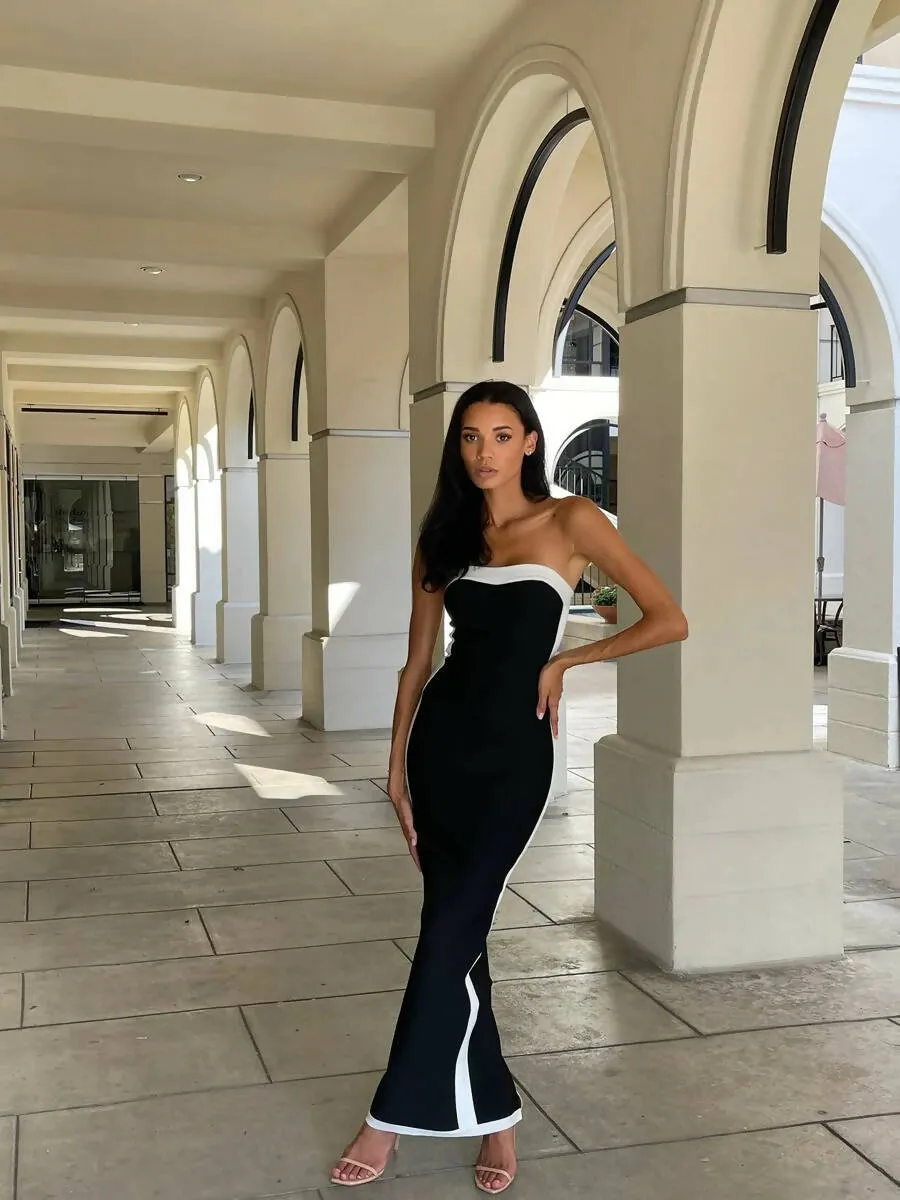 Bianca And Bridgett Ashley Midi Dress in Black