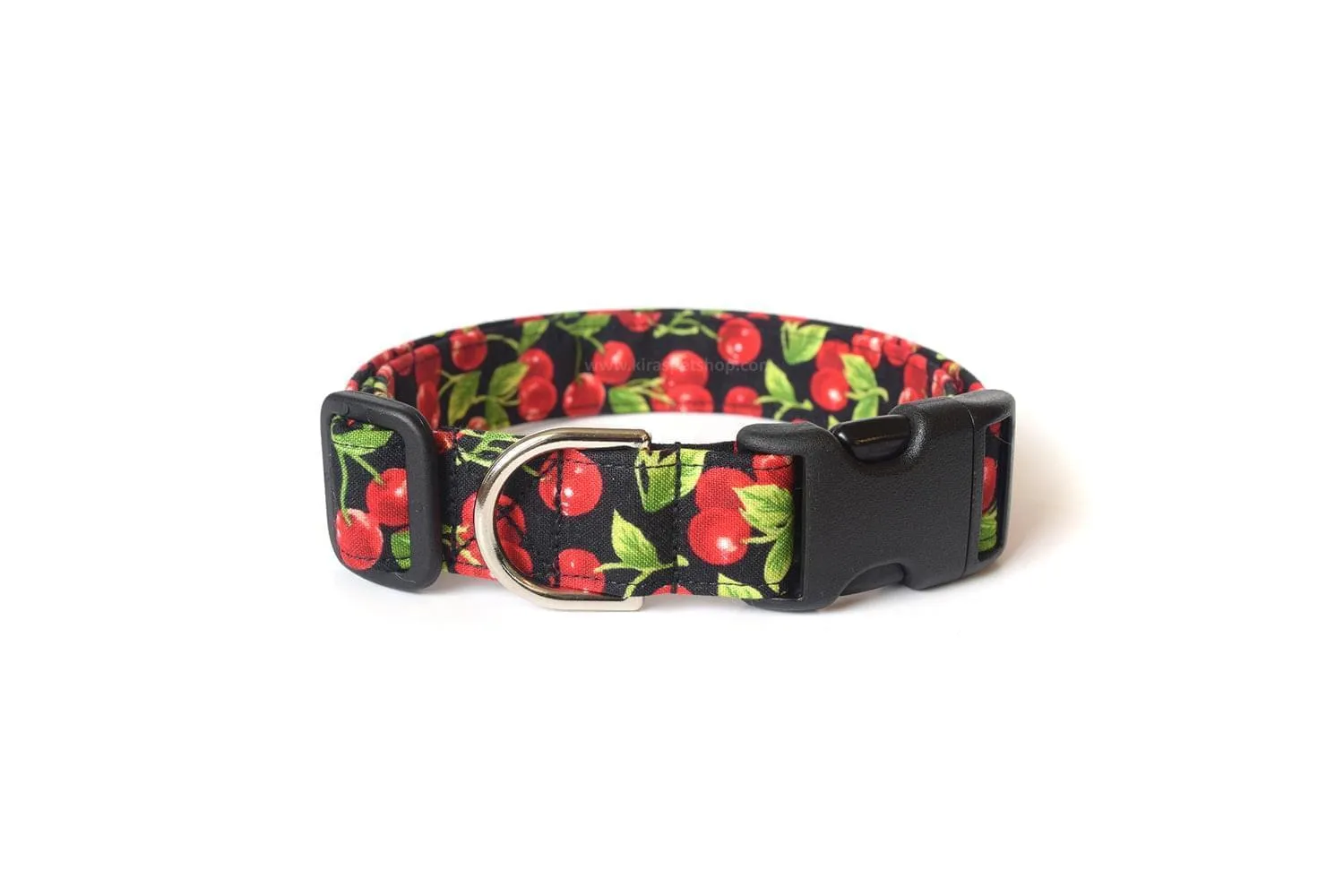 Black & Red Cherry Dog Collar