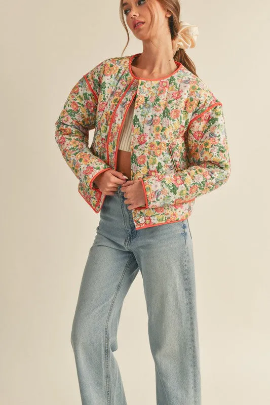 Blossom Bright Quilted Jacket
