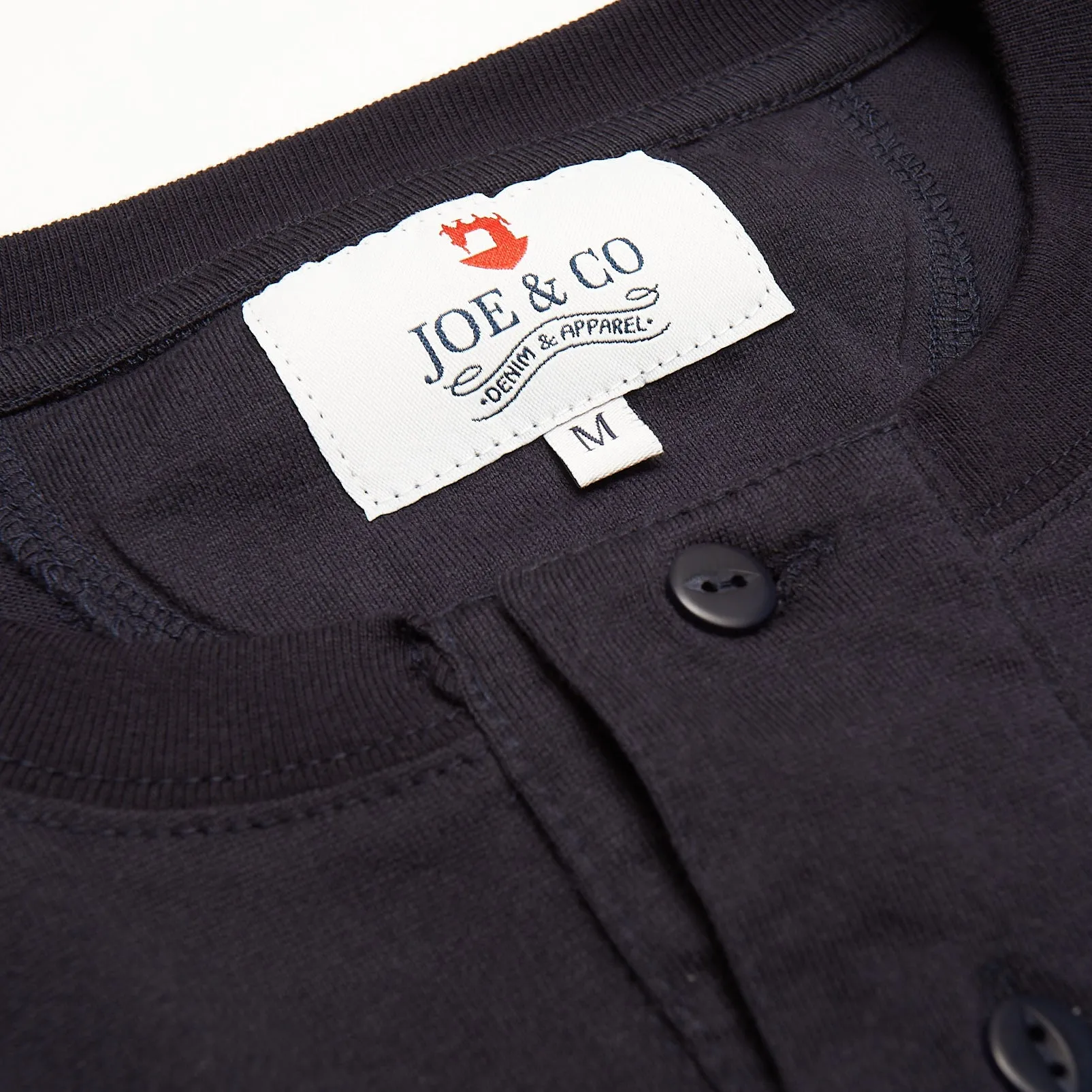 Bolin 3 Dark Navy Suvin Cotton SS Henley