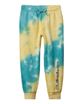 Boys New Tie Dye Joggers in Marine Blue
