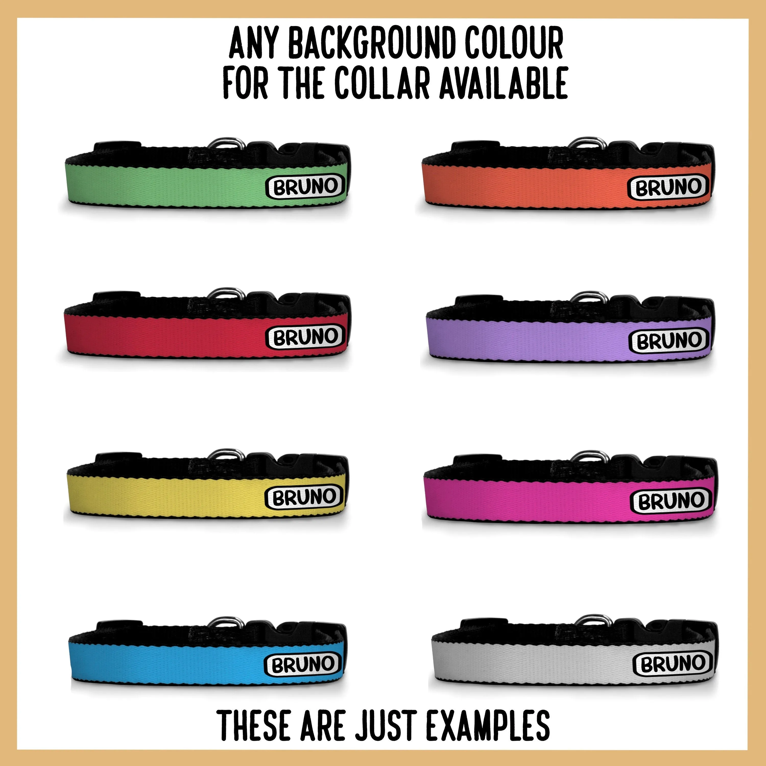 Bullmastiff Print Collar/ Personalised Bully Face Pattern Dog Collar/ Sublimation Dog Collar/ Large Dog Collar/ Cute Bullmastiff Owner Gift