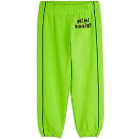 Cats Sweatpants in Green by Mini Rodini