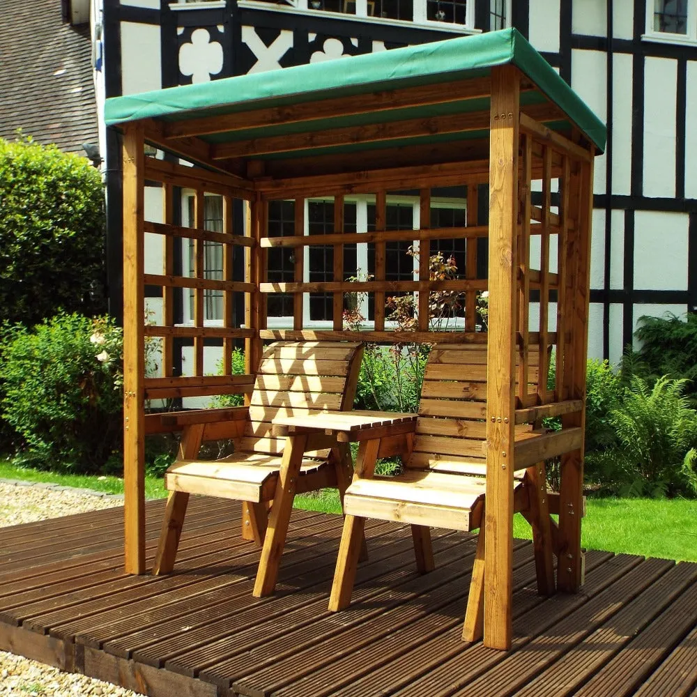 Charles Taylor Henley Twin Seat Arbour - Green