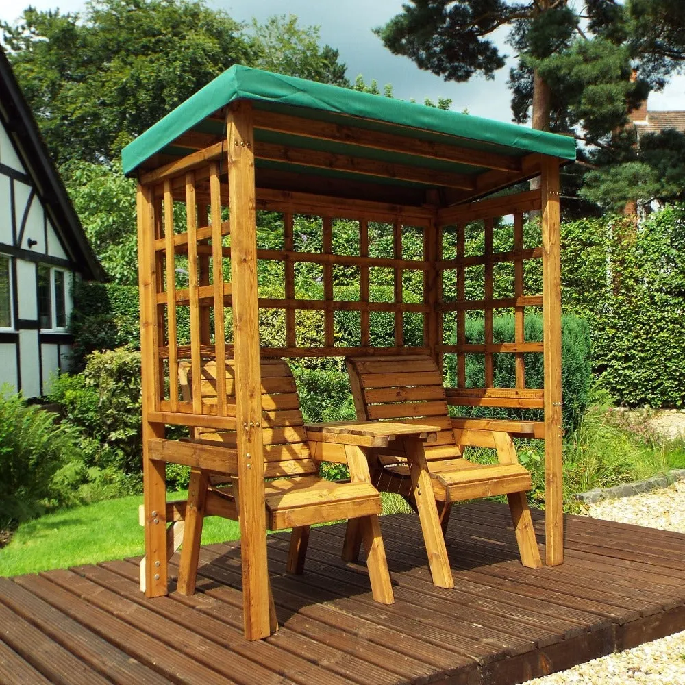 Charles Taylor Henley Twin Seat Arbour - Green
