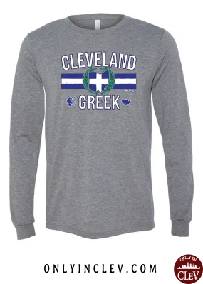 Cleveland-Greek Nationality Tee Long Sleeve T-Shirt