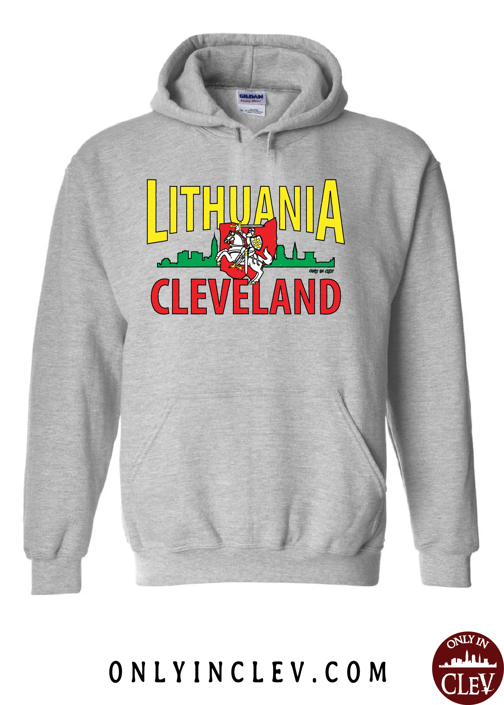 Cleveland Lithuania-Nationality Tee Hoodie