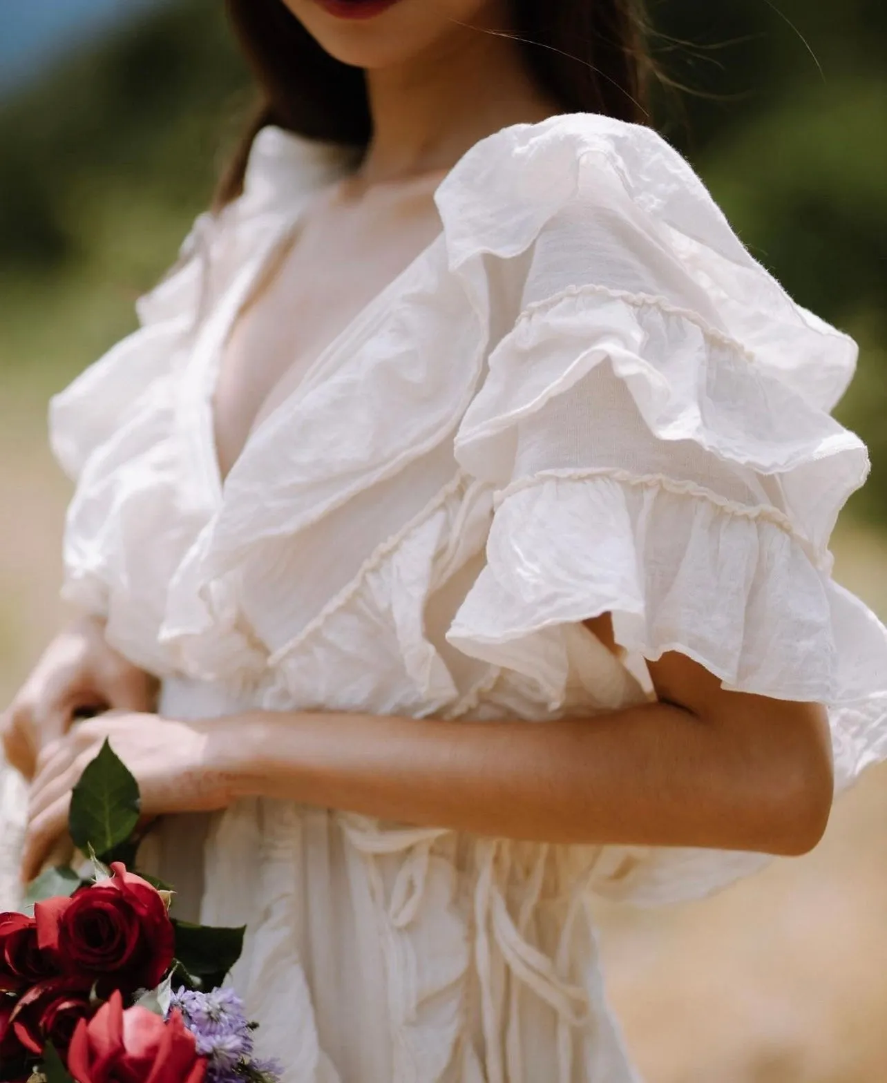 COTTON MAXI DRESS HEATH