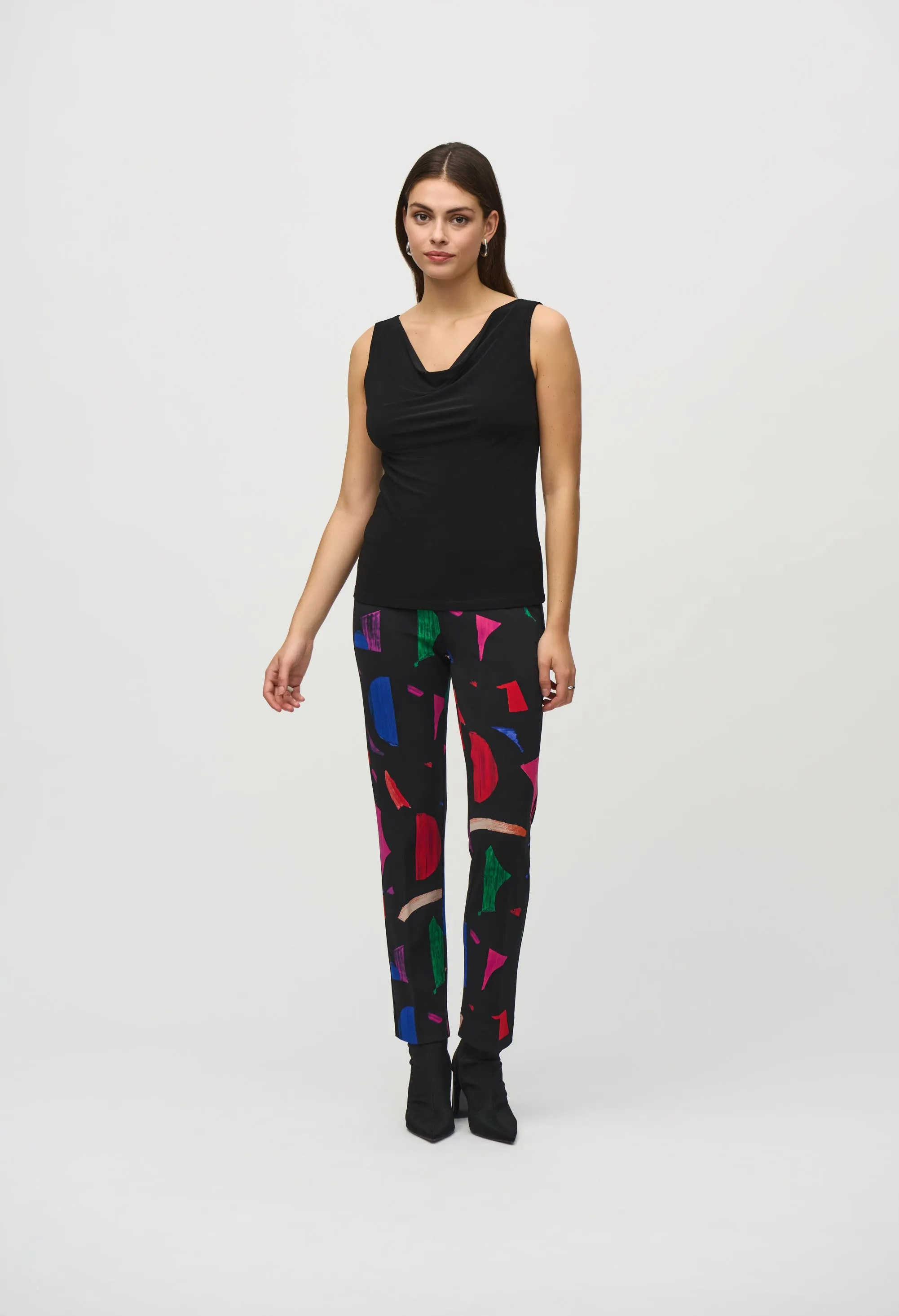 Cowl Neck Sleeveless Pullover