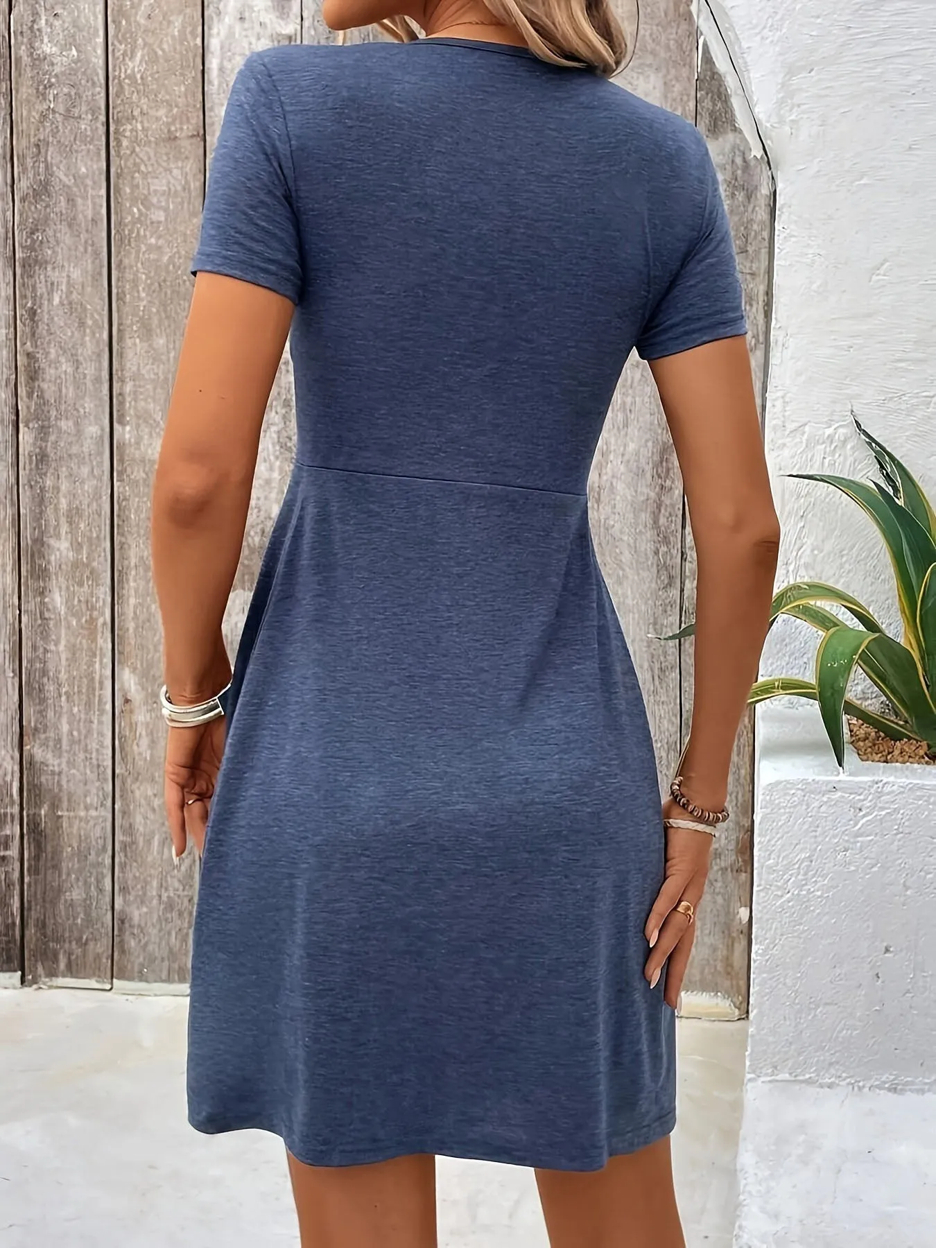 Crossed Knit Dress