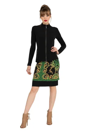 DBL Layered Mock Neck Zip Jacket