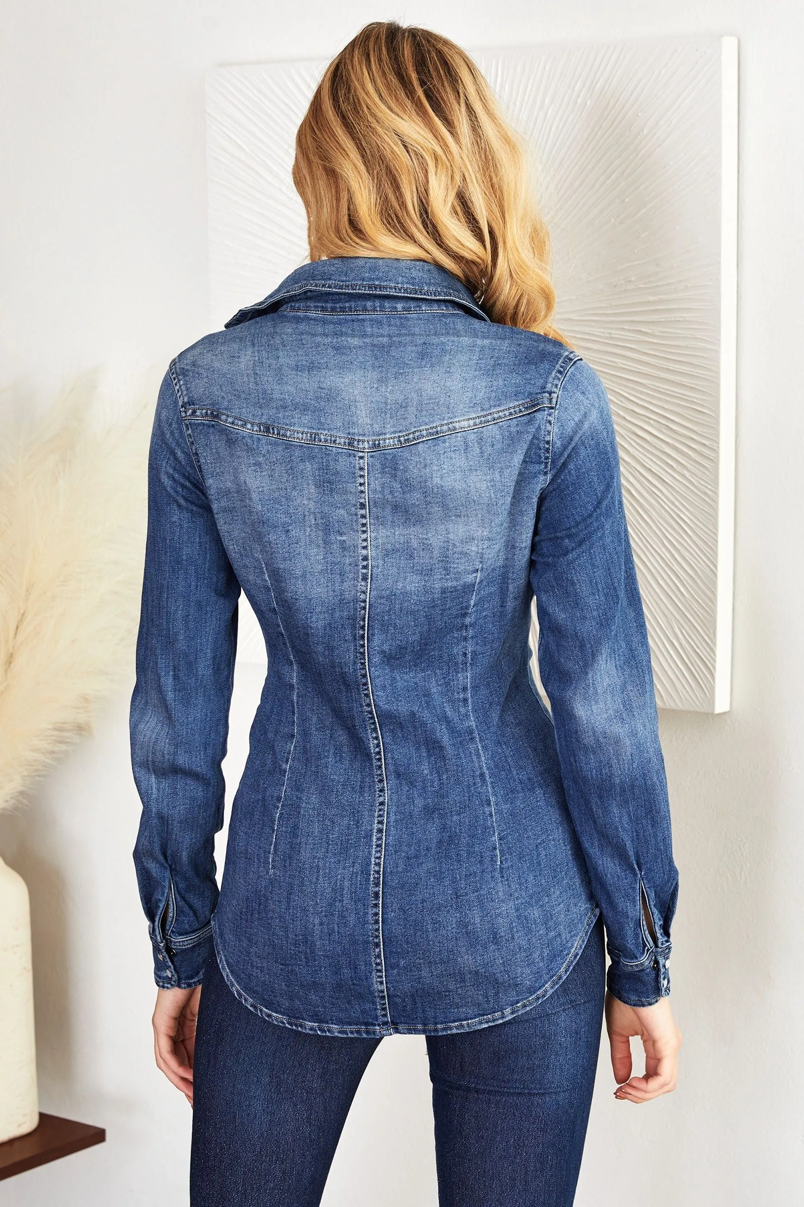 DELANEY DENIM TOP