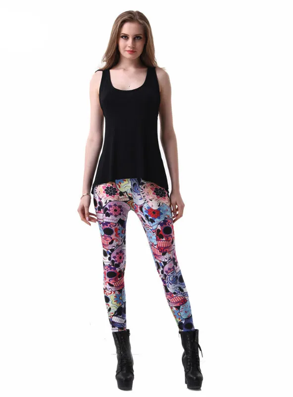 Digital Printed Milk Vintage Fitness Pants