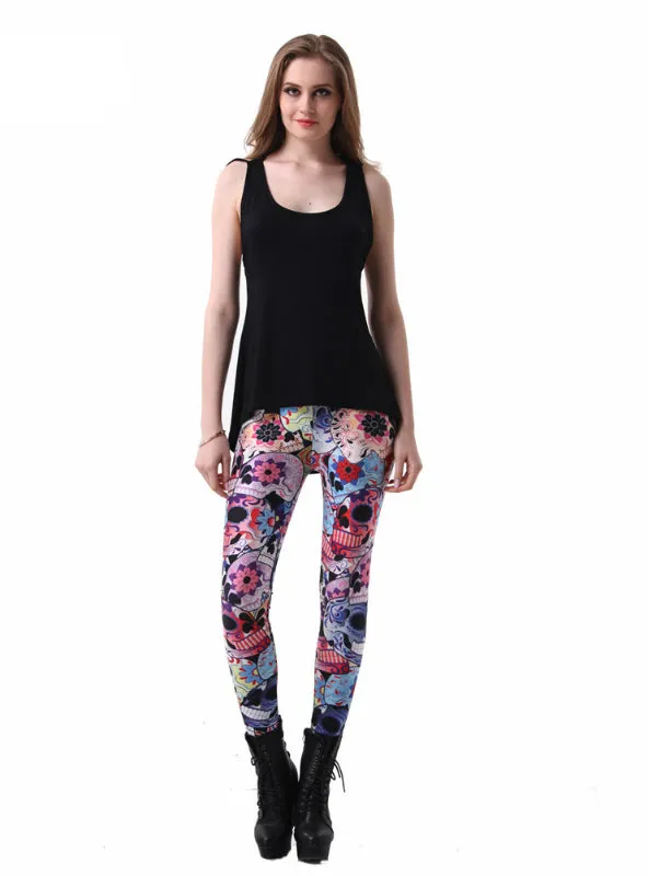 Digital Printed Milk Vintage Fitness Pants