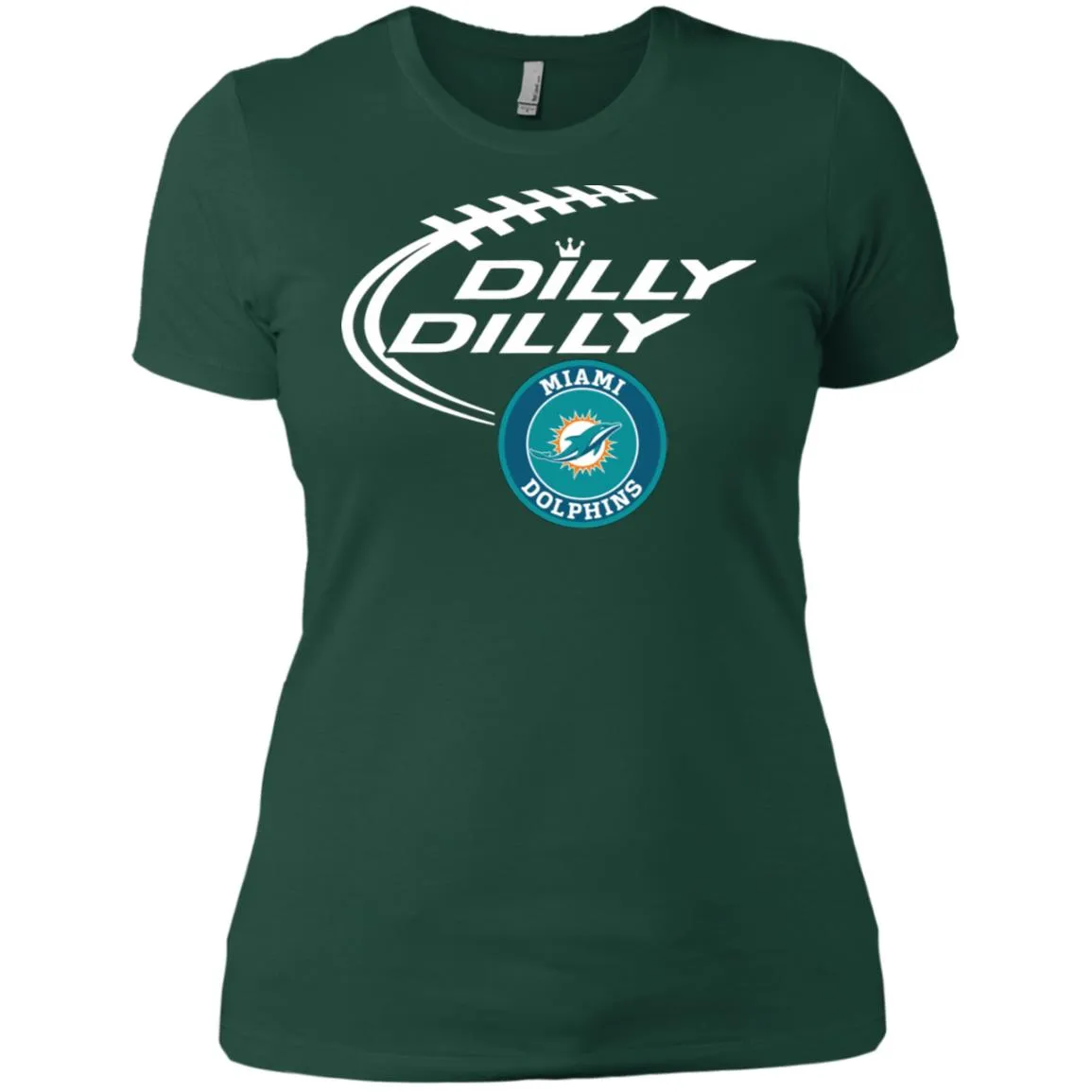 Dilly Dilly Miami Dolphins Nfl Football Women T-Shirt
