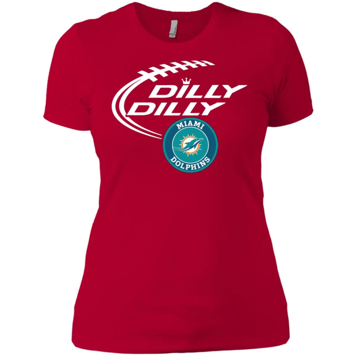 Dilly Dilly Miami Dolphins Nfl Football Women T-Shirt