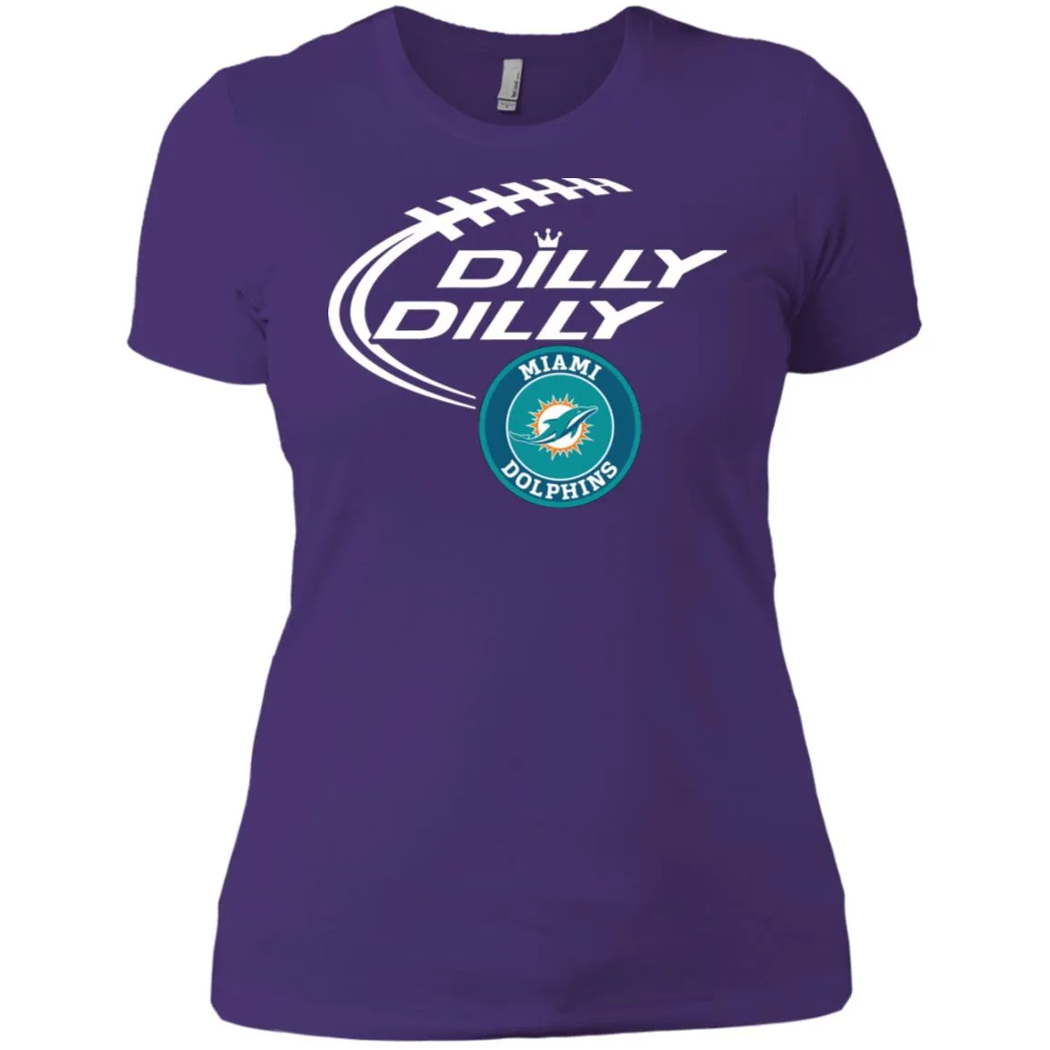 Dilly Dilly Miami Dolphins Nfl Football Women T-Shirt