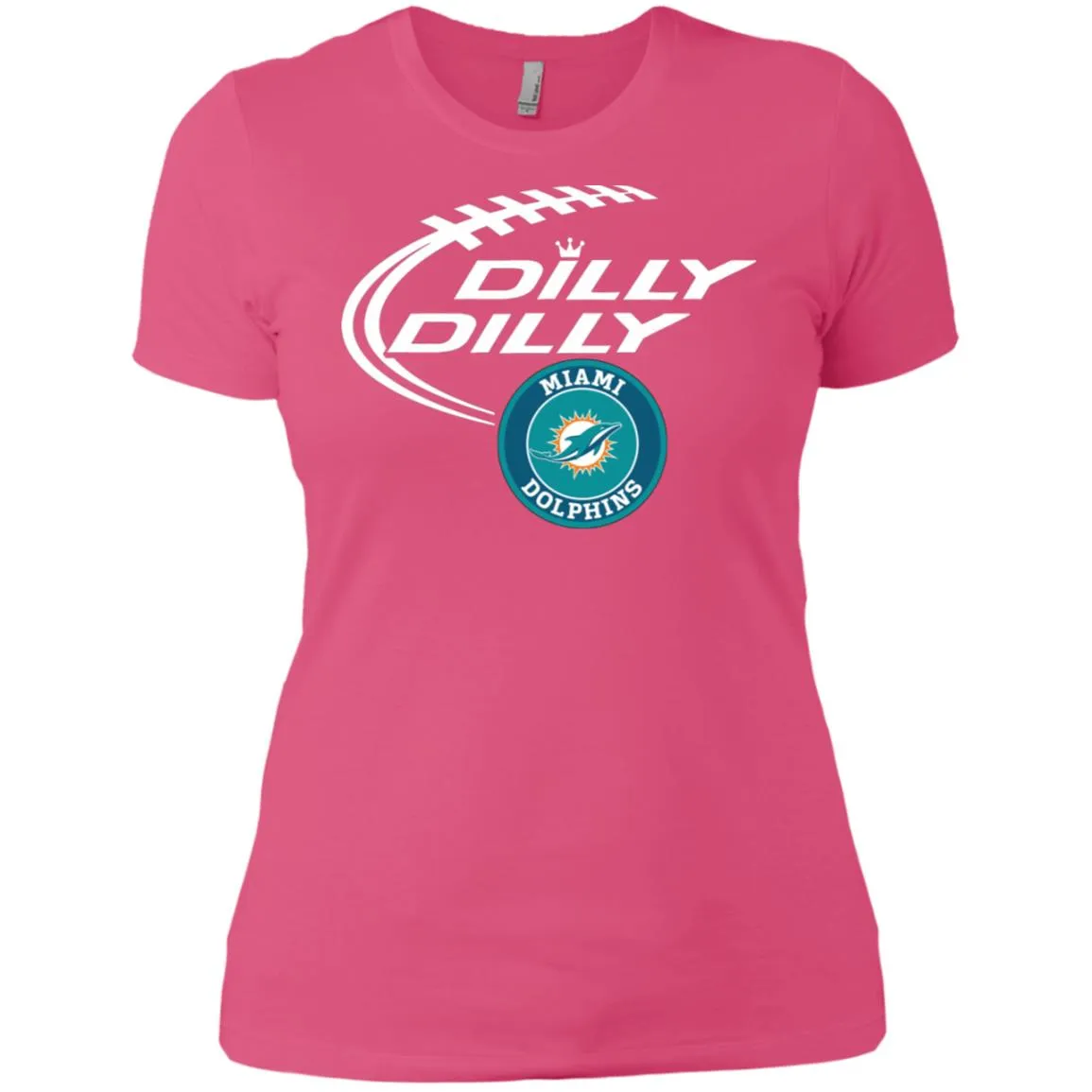 Dilly Dilly Miami Dolphins Nfl Football Women T-Shirt