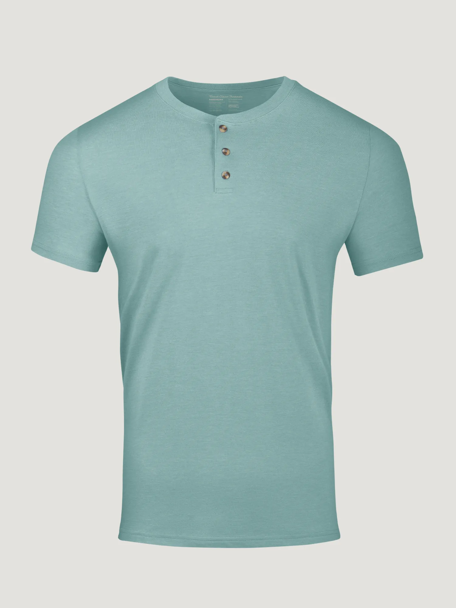 Dusk Blue Short Sleeve Henley FINAL SALE