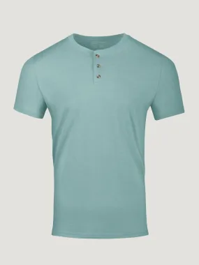 Dusk Blue Short Sleeve Henley FINAL SALE