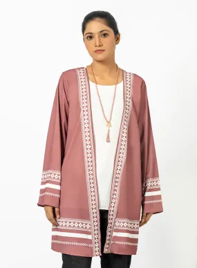 Dusty Mauve Cardigan With Inner Top
