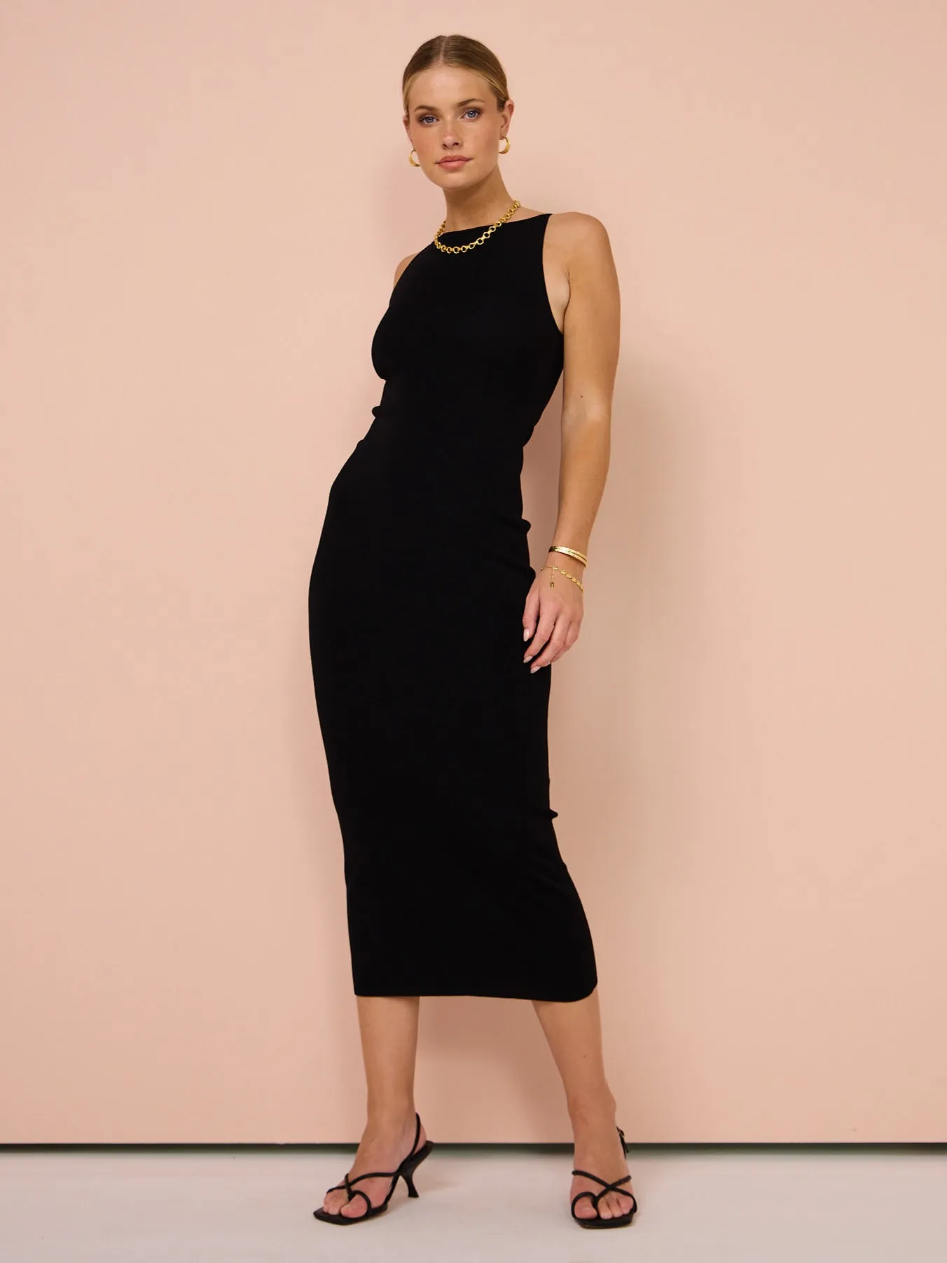 Elka Collective Fletcher Knit Dress in Black