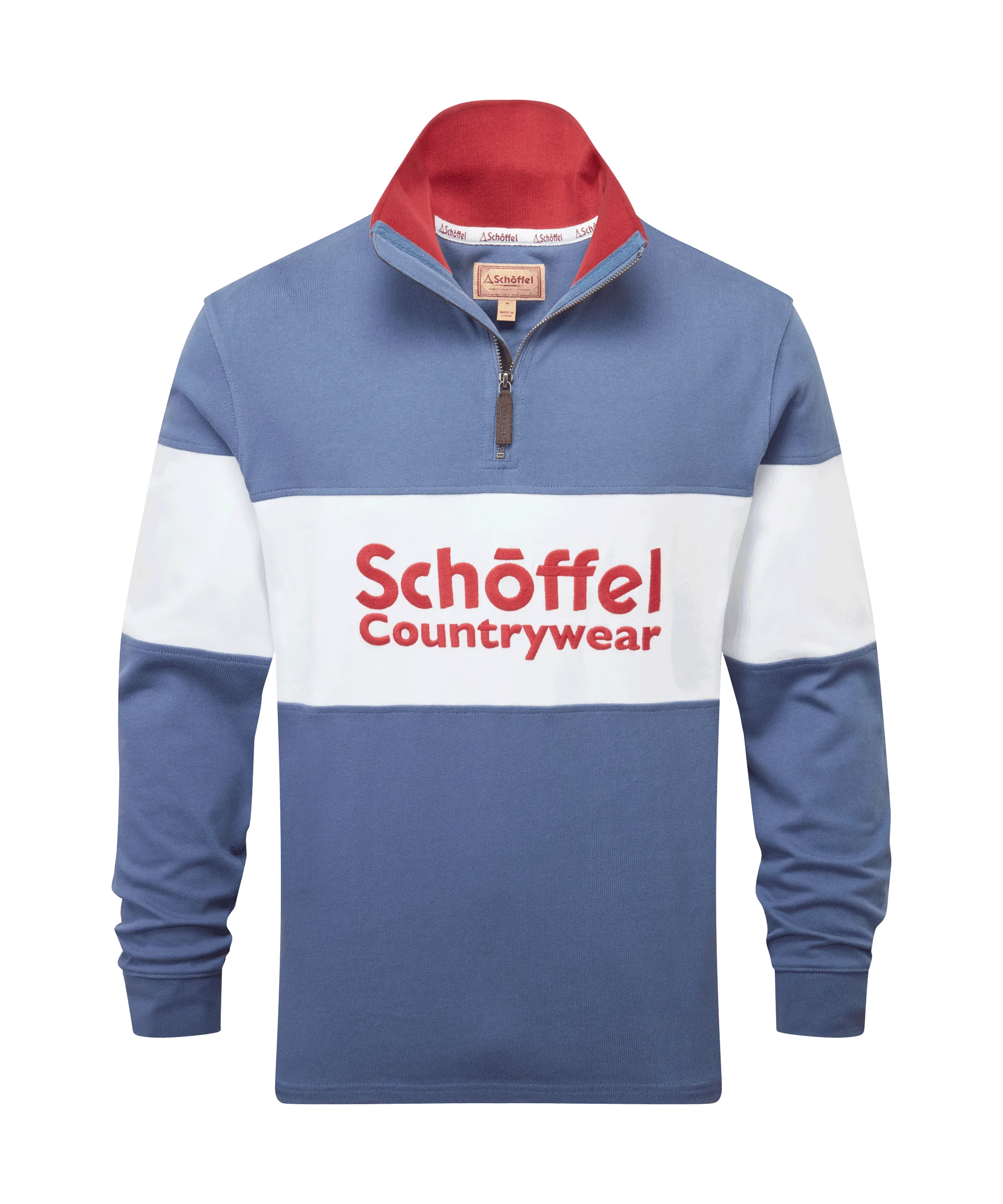 Exeter Heritage Quarter Zip - Stone Blue