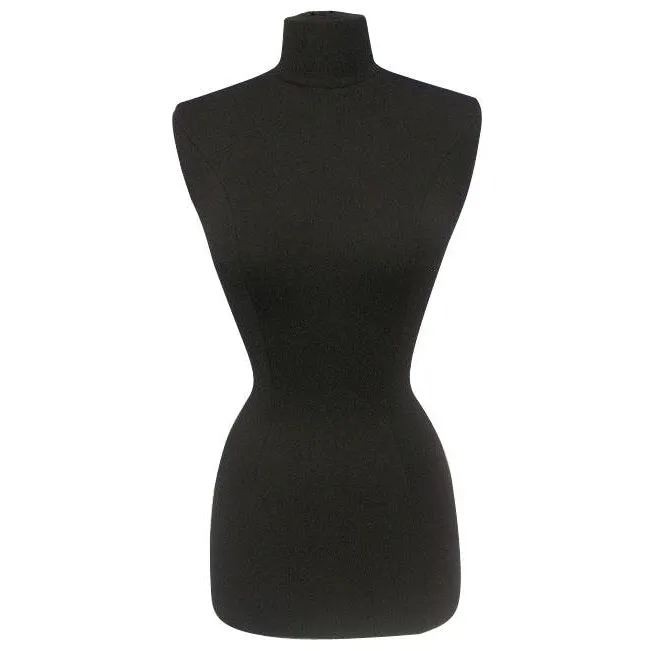 Female Display Dress Form on Natural Wood Tripod Base