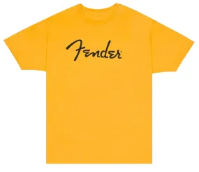 Fender Spaghetti Logo T-Shirt, Butterscotch Blonde - S
