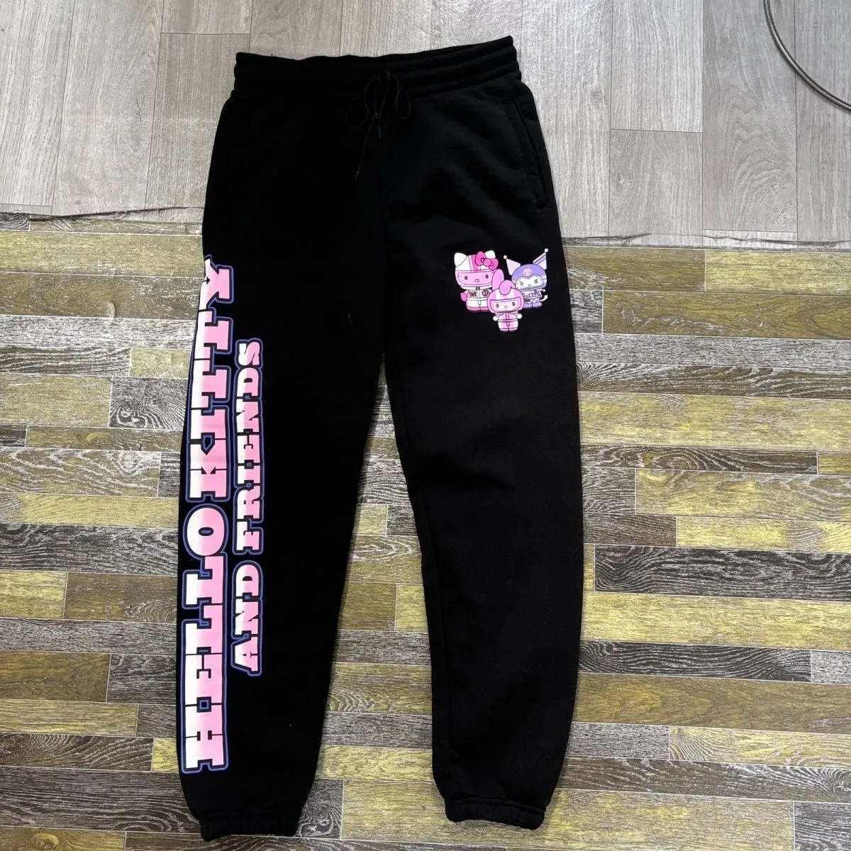 Flawed Edition Full Polyester Cartoon Print Sweatpants - Trendy Young Street Style (No Returns or Exchanges)