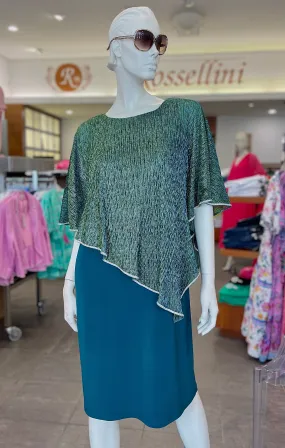 Frank Lyman Lurex Dress - Green