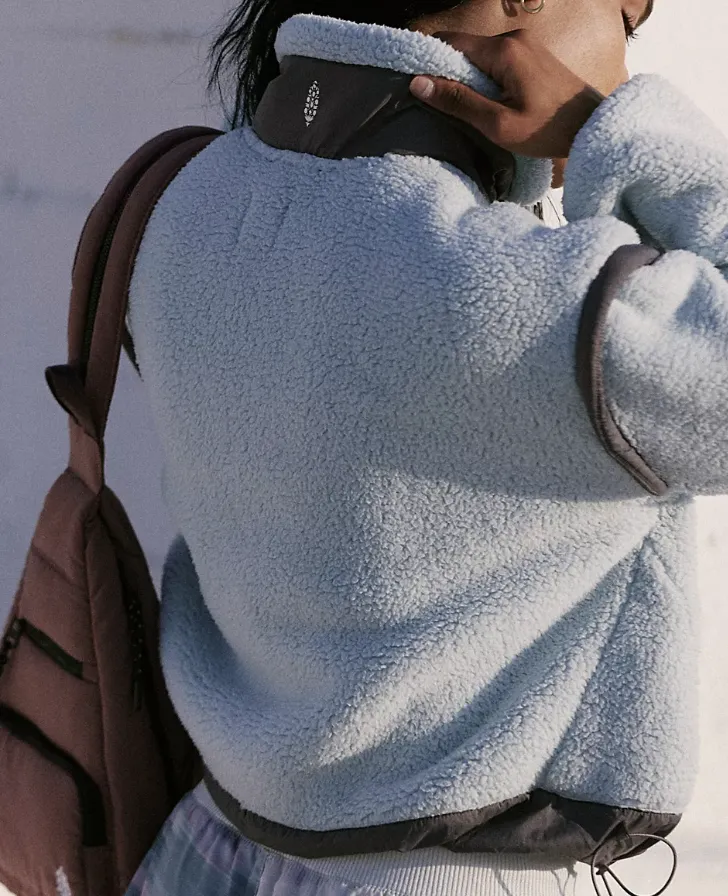 Free People Courtside Fleece- Ice Flow Combo